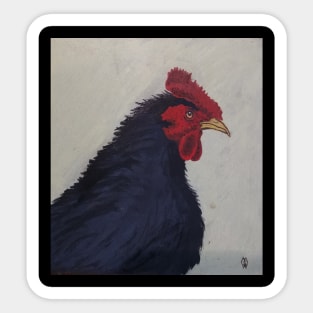 The Black Rooster Sticker